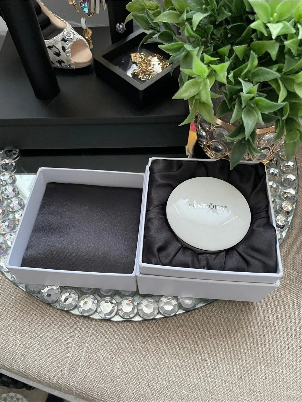 ✨Pandora Limited Edition White Ceramic Trinket Gift Box✨in Gift Box NEW